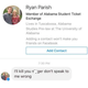 One of the messages that University of Alabama student Ryan Parish is accused of sending to an unidentified person
Facebook
